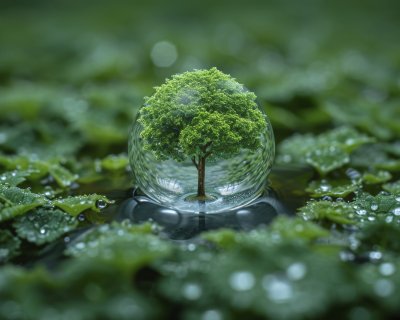 realistic-water-drop-with-ecosystem